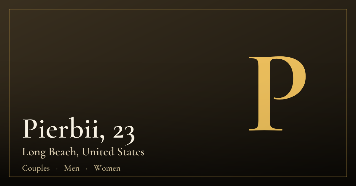 Pierbii, 23 — Long Beach