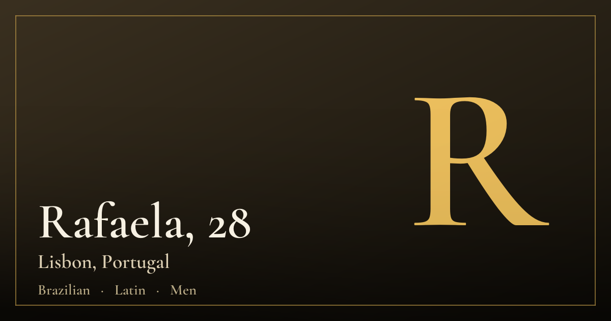 Rafaela, 28 — Lizbon