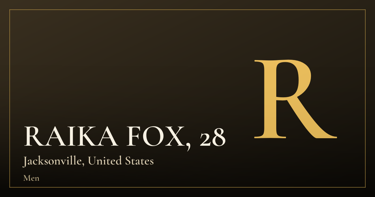 RAIKA FOX, 28 — Jacksonville