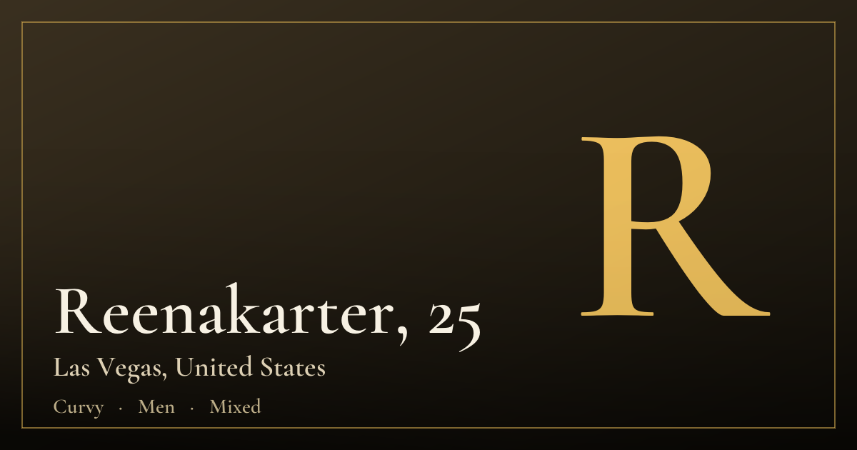Reenakarter, 25 — Las Vegas