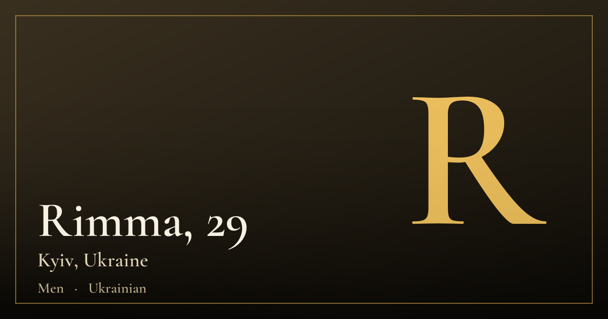 Rimma, 29 — Kyiv