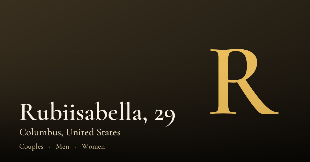 Rubiisabella, 29 — Columbus