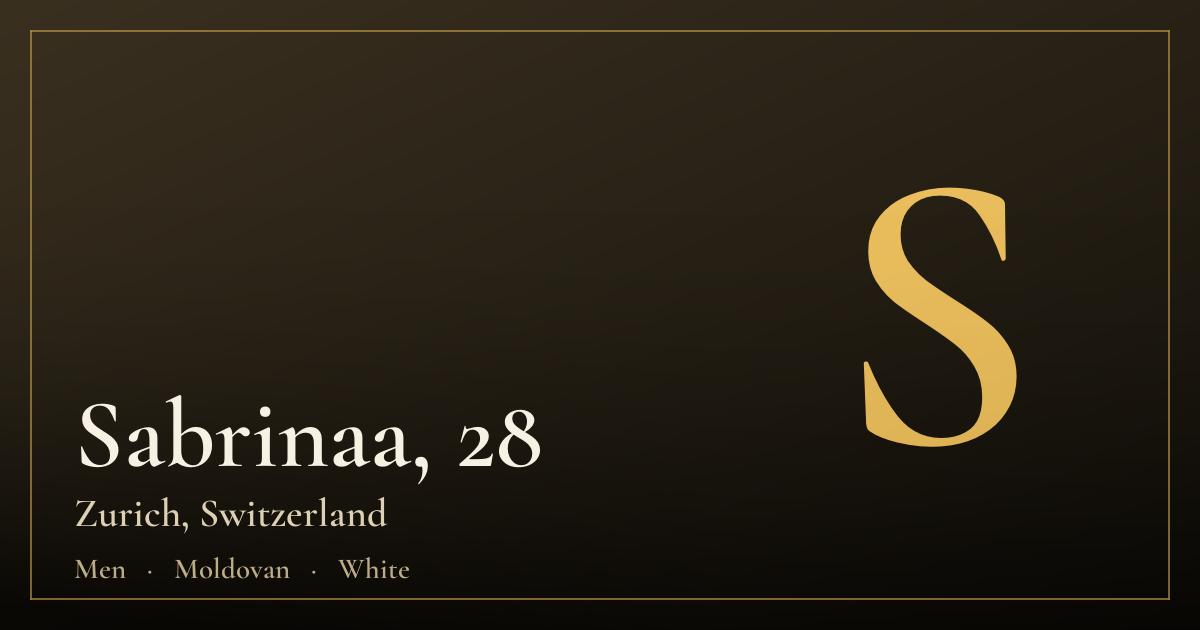 Sabrinaa, 28 — Zürih