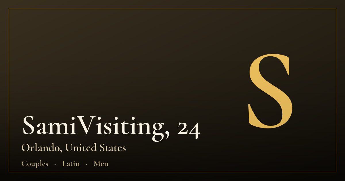 SamiVisiting, 24 — Orlando