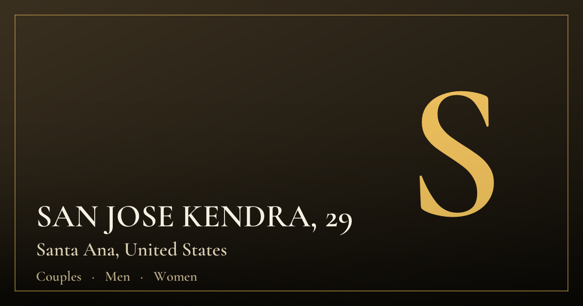 SAN JOSE KENDRA, 29 — Santa Ana