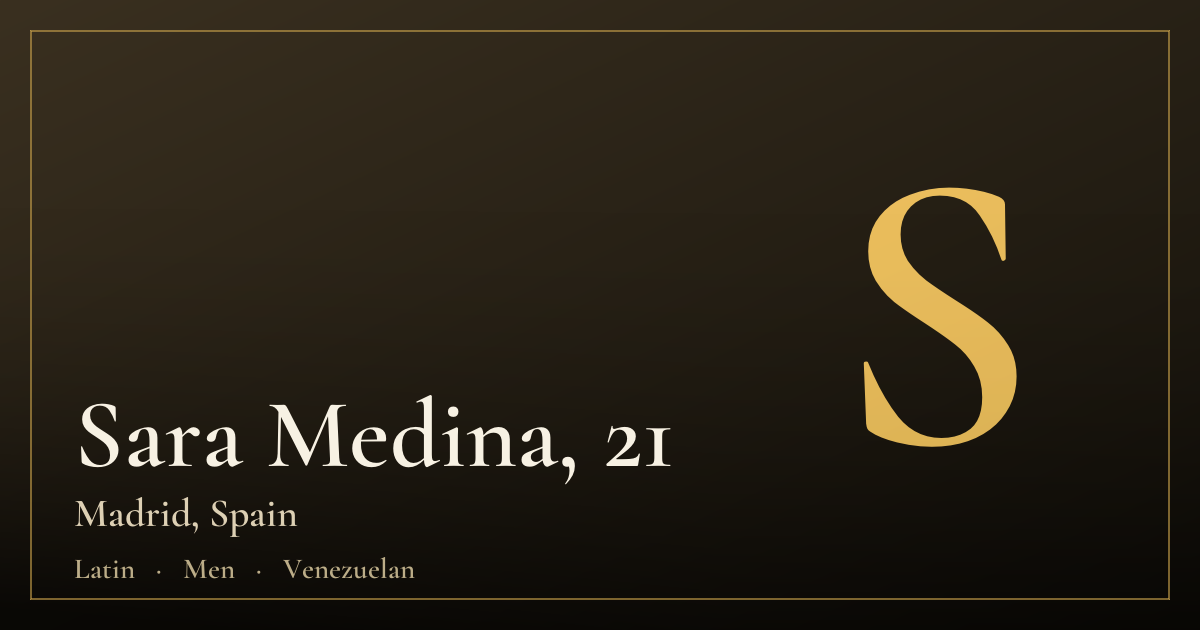 Sara Medina, 21 — Madrid