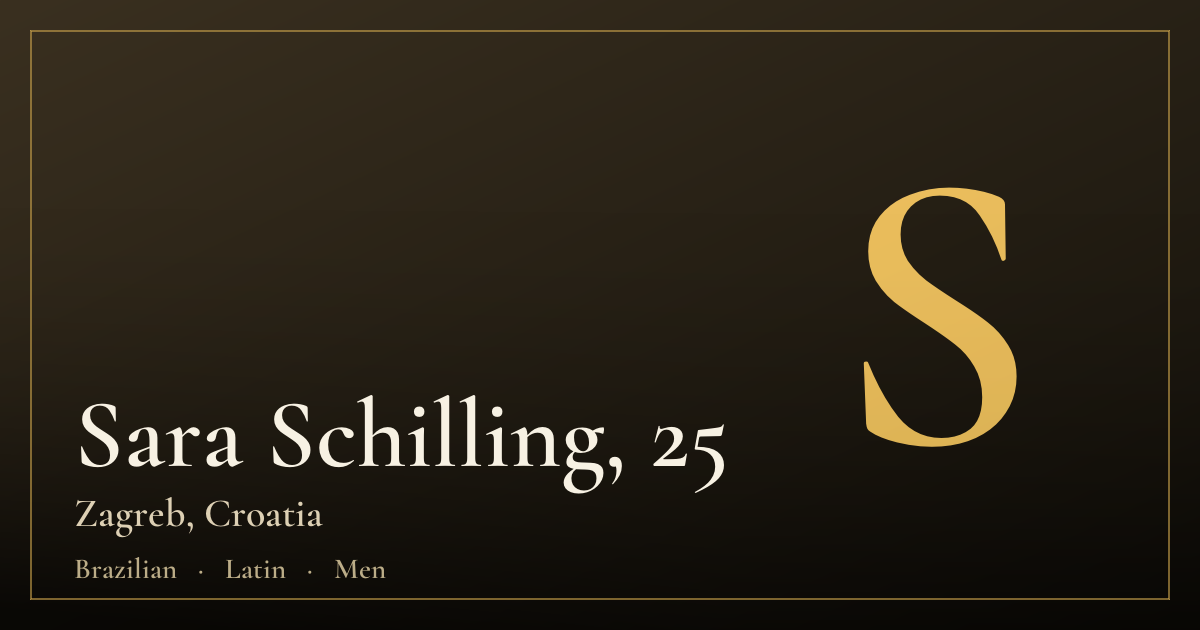 Sara Schilling, 25 — Zagreb