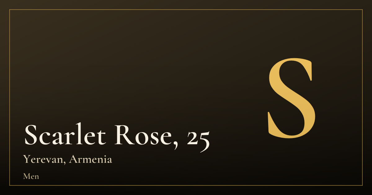 Scarlet Rose, 25 — Yerevan