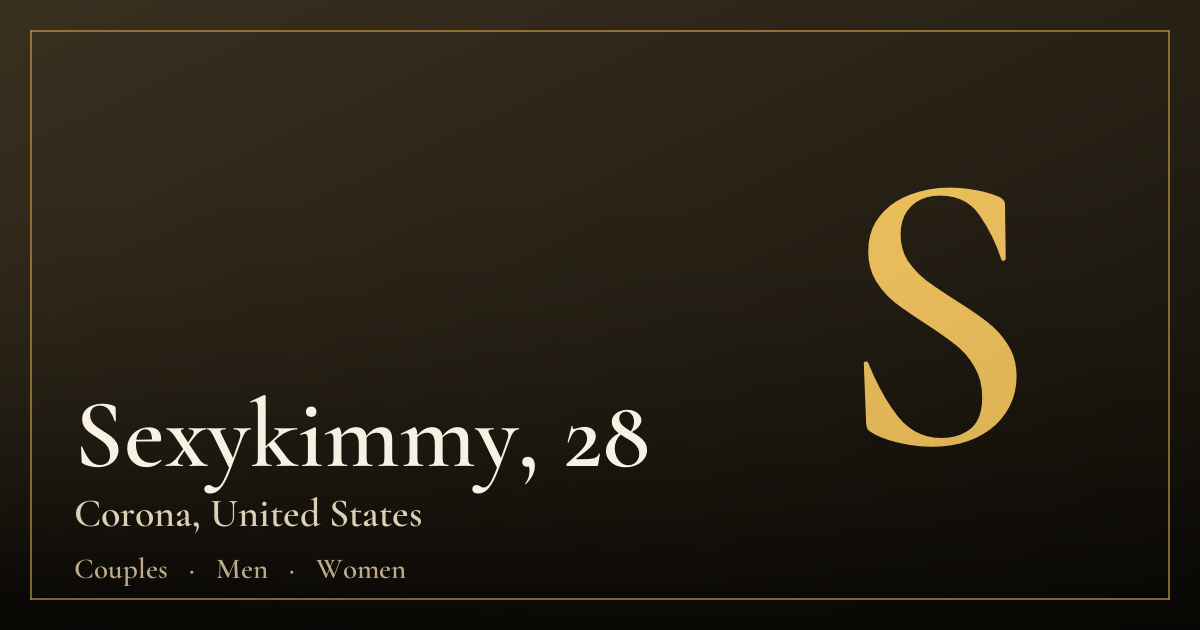 Sexykimmy, 28 — Corona