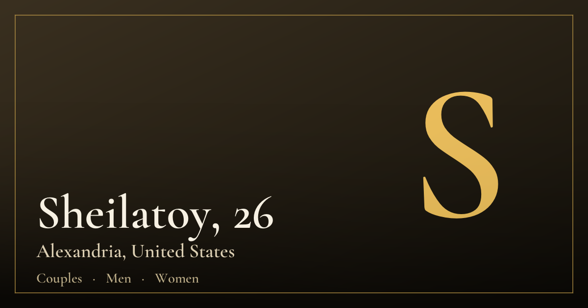Sheilatoy, 26 — Alexandria