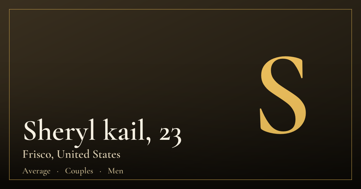 Sheryl kail, 23 — Frisco