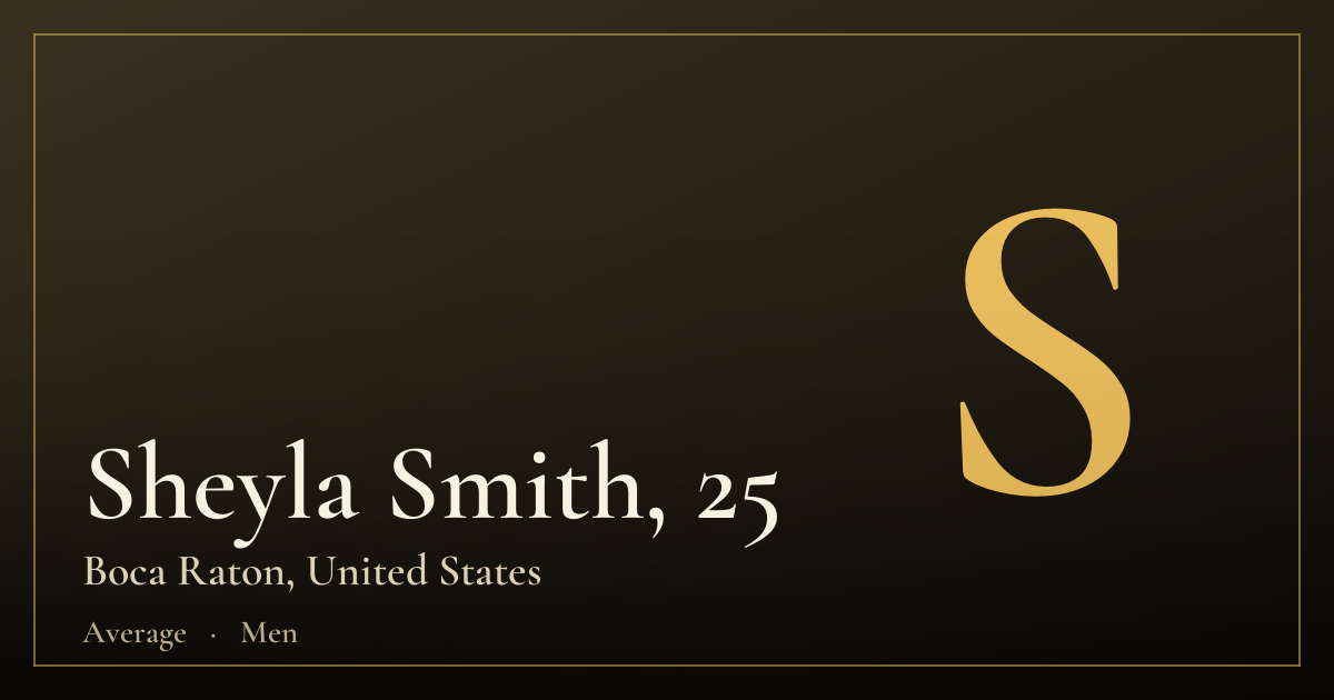 Sheyla Smith, 25 — Boca Raton
