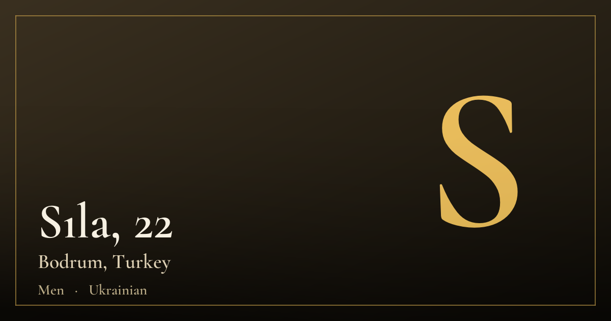 Sıla, 22 — Bodrum