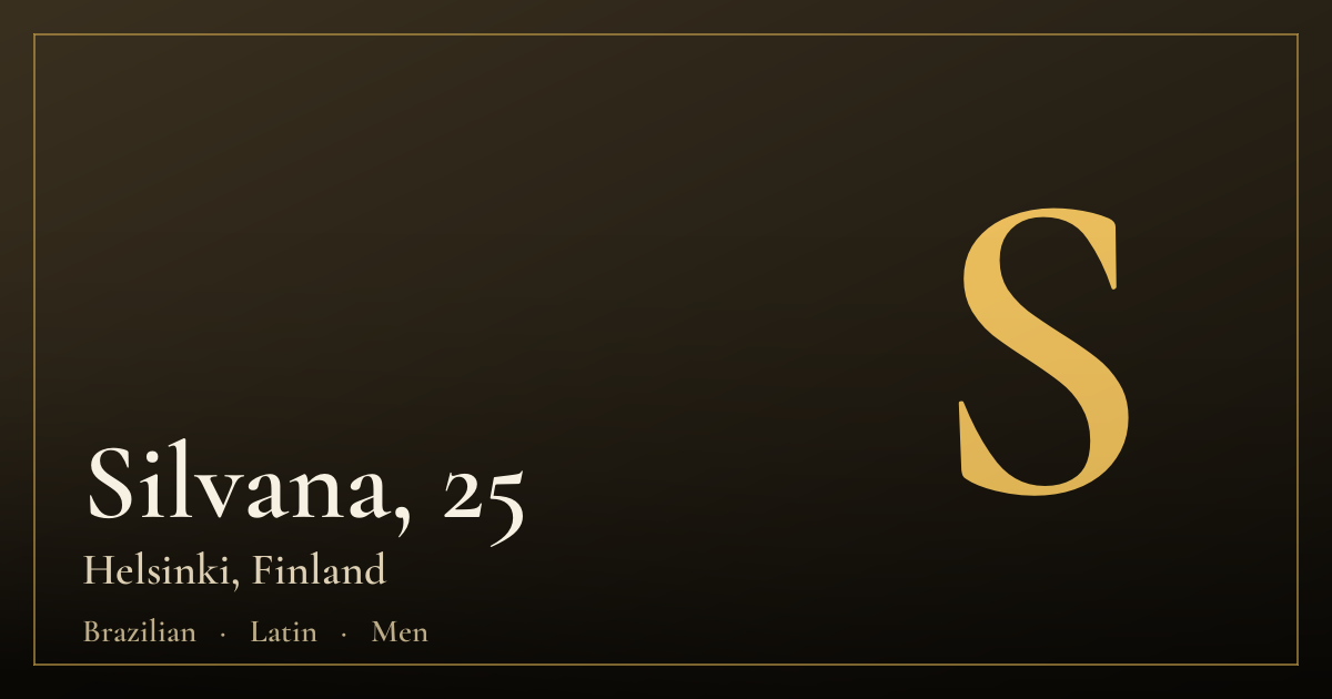 Silvana, 25 — Helsinki