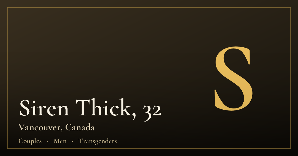 Siren Thick, 32 — Vancouver