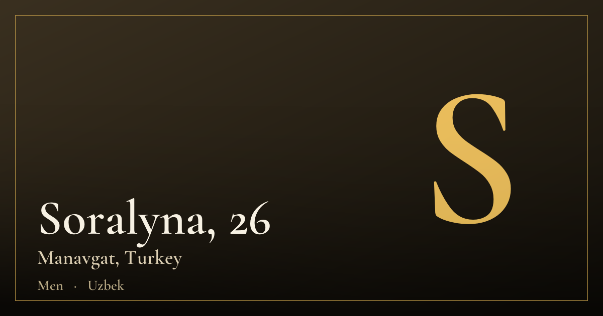 Soralyna, 26 — Manavgat