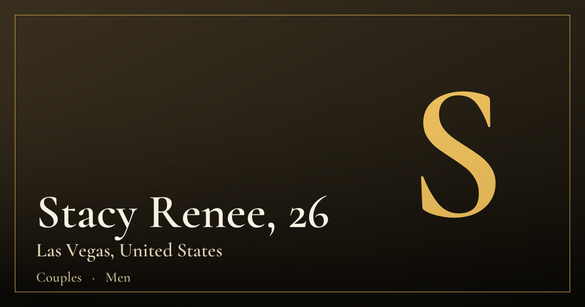 Stacy Renee, 26 — Las Vegas