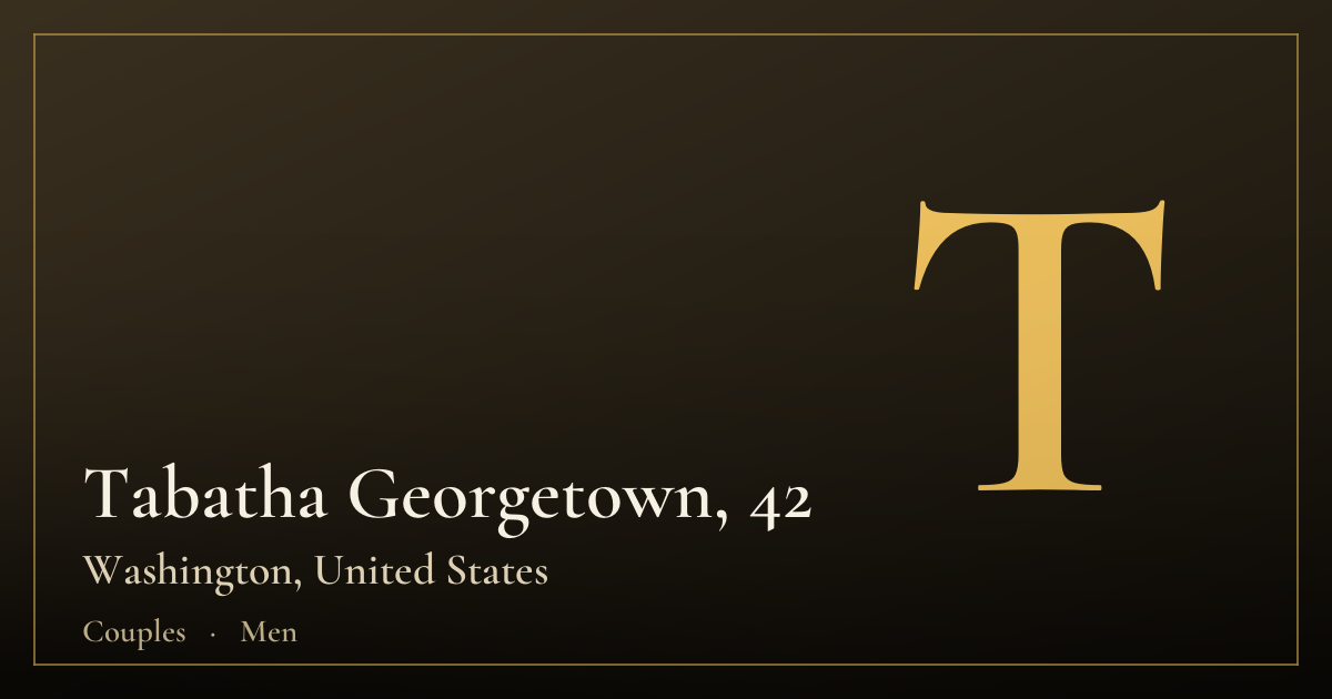 Tabatha Georgetown, 42 — Washington