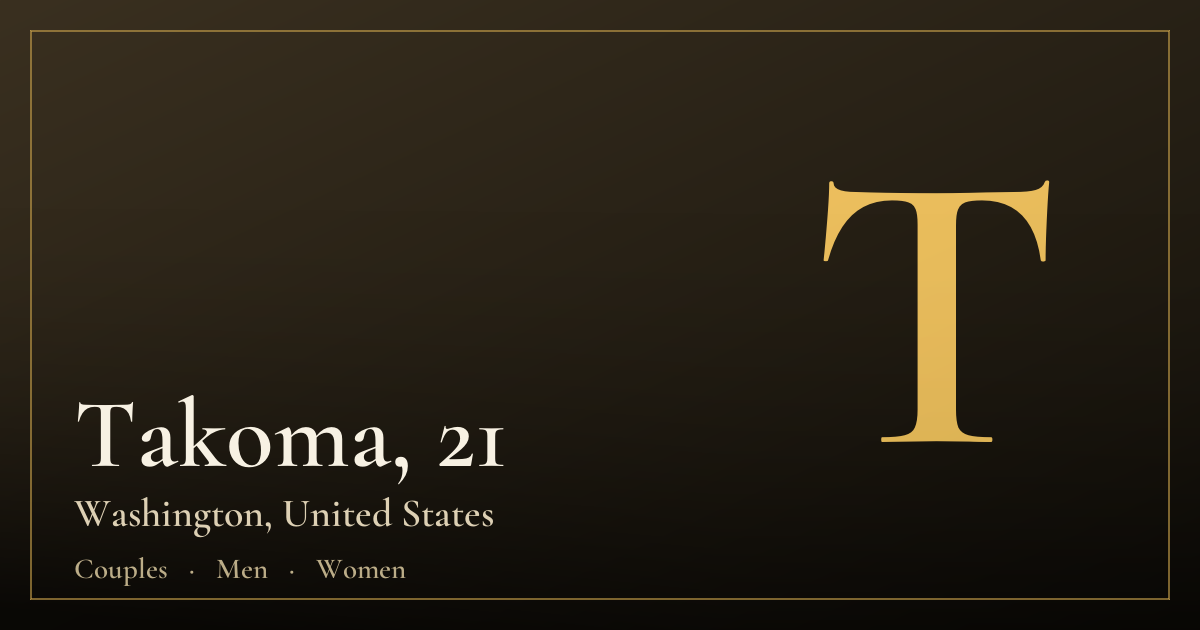 Takoma, 21 — Washington