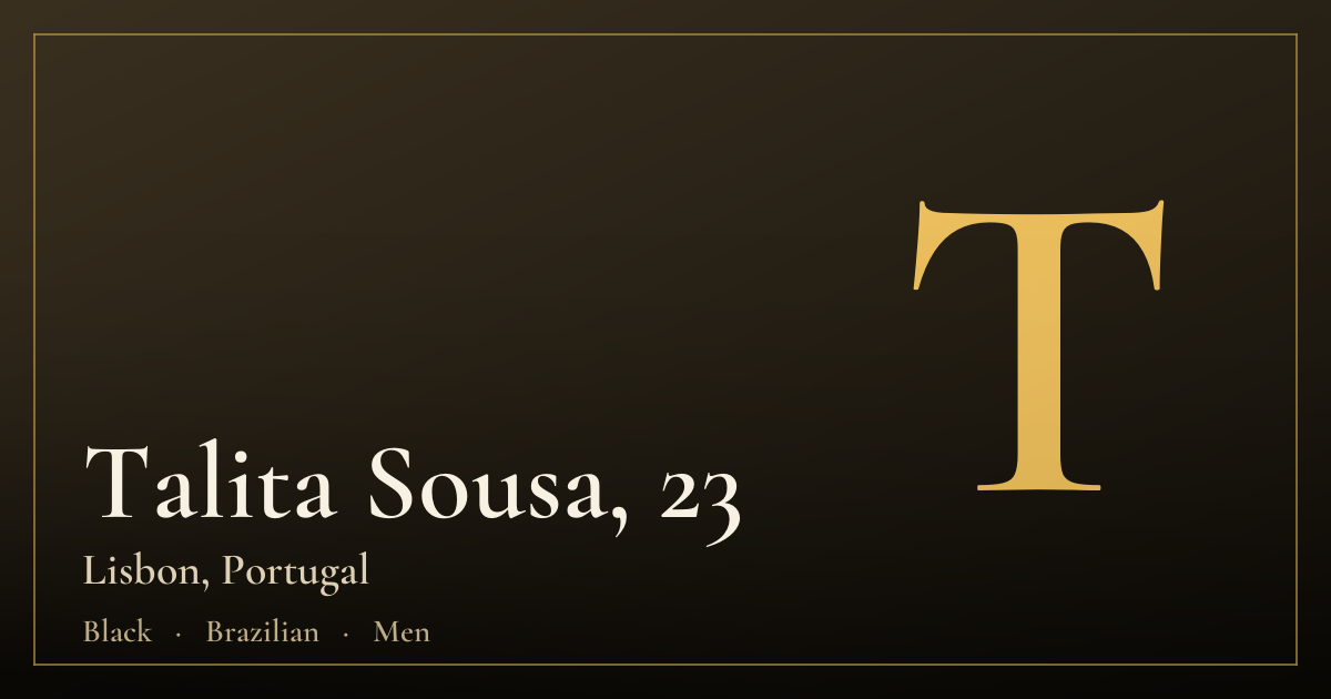 Talita Sousa, 23 — Lisbon