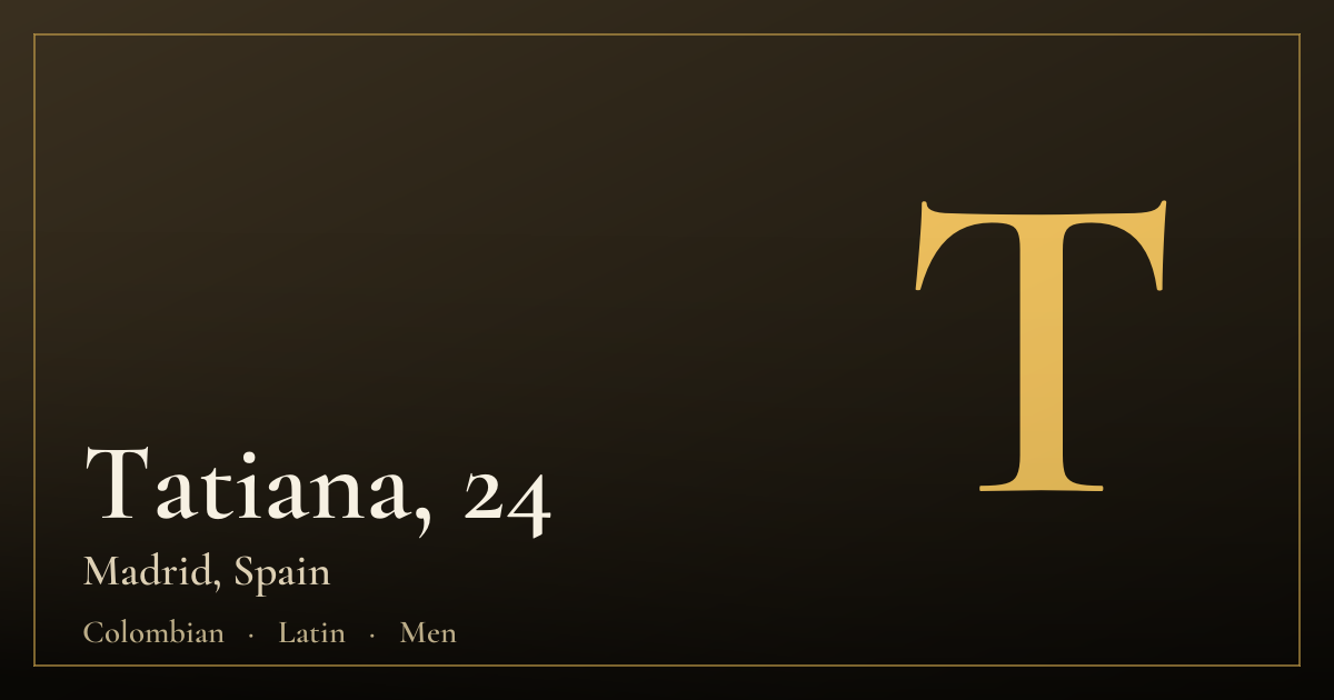 Tatiana, 24 — Madrid