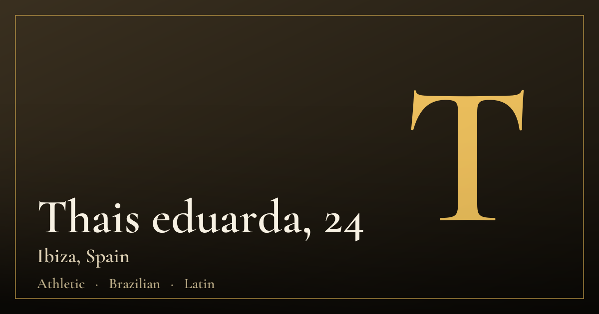 Thais eduarda, 24 — Ibiza