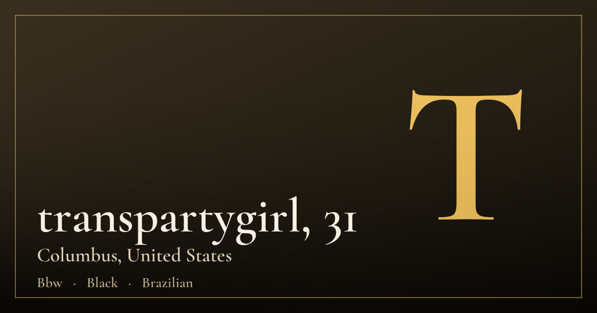 transpartygirl, 31 — Columbus