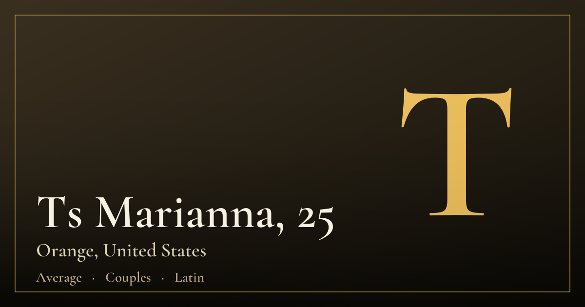 Ts Marianna, 25 — Orange