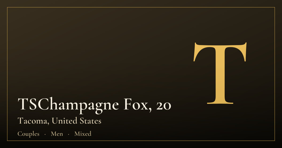 TSChampagne Fox, 20 — Tacoma