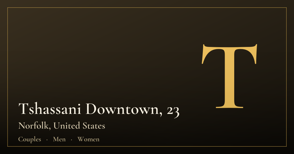 Tshassani Downtown, 23 — Norfolk