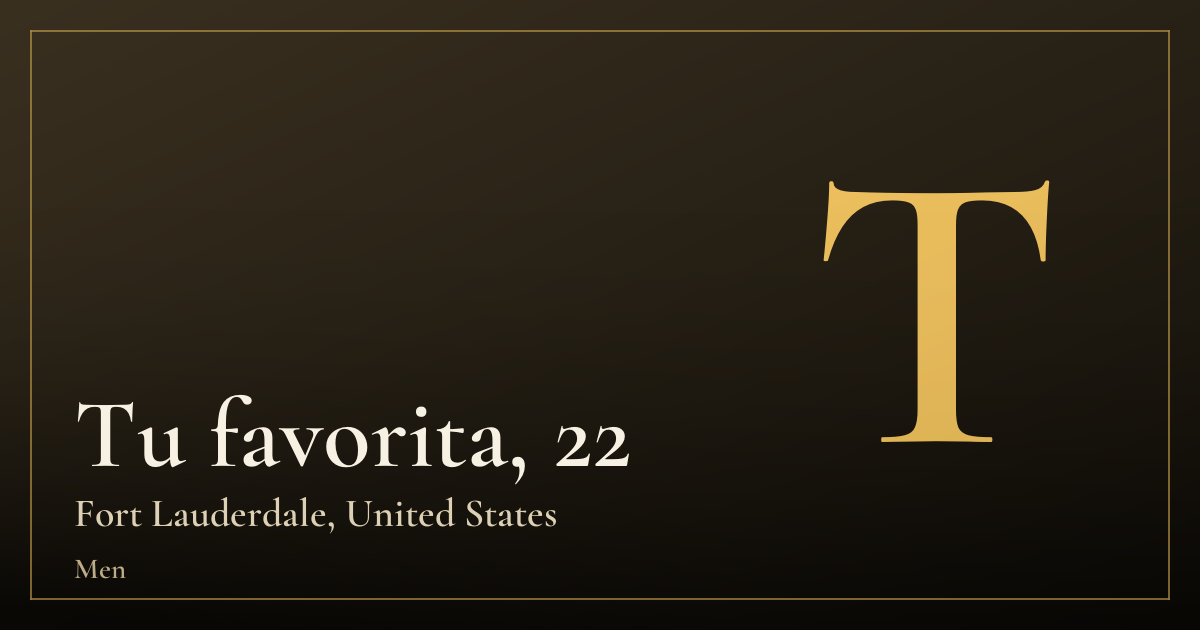Tu favorita, 22 — Fort Lauderdale