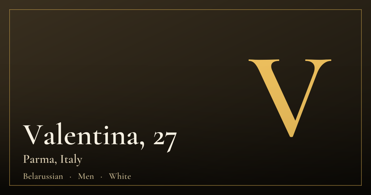 Valentina, 27 — Parma