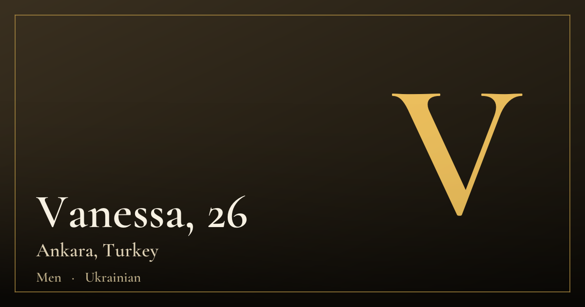 Vanessa, 26 — Ankara