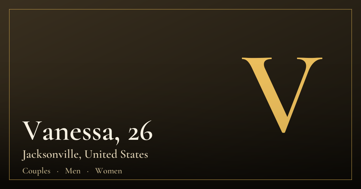 Vanessa, 26 — Jacksonville