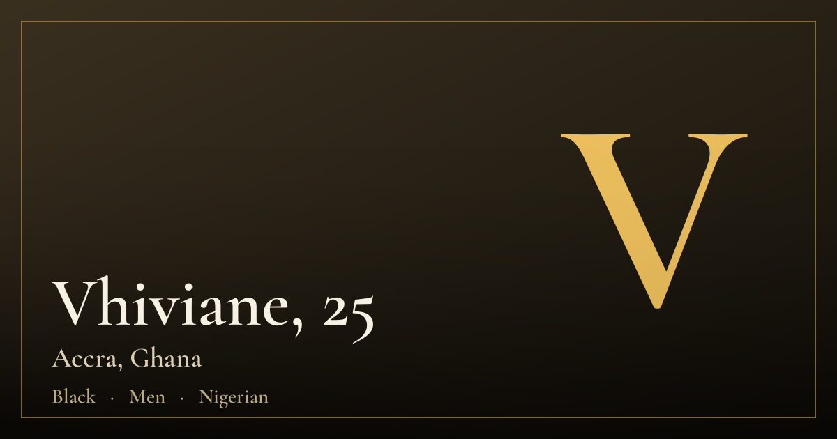 Vhiviane, 25 — Accra