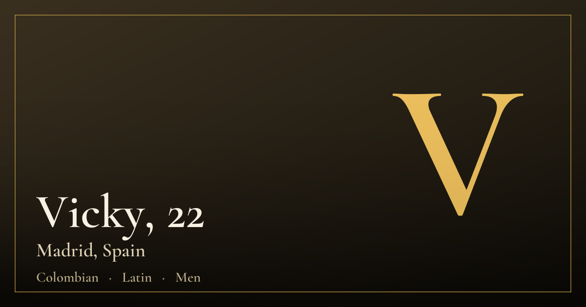 Vicky, 22 — Madrid