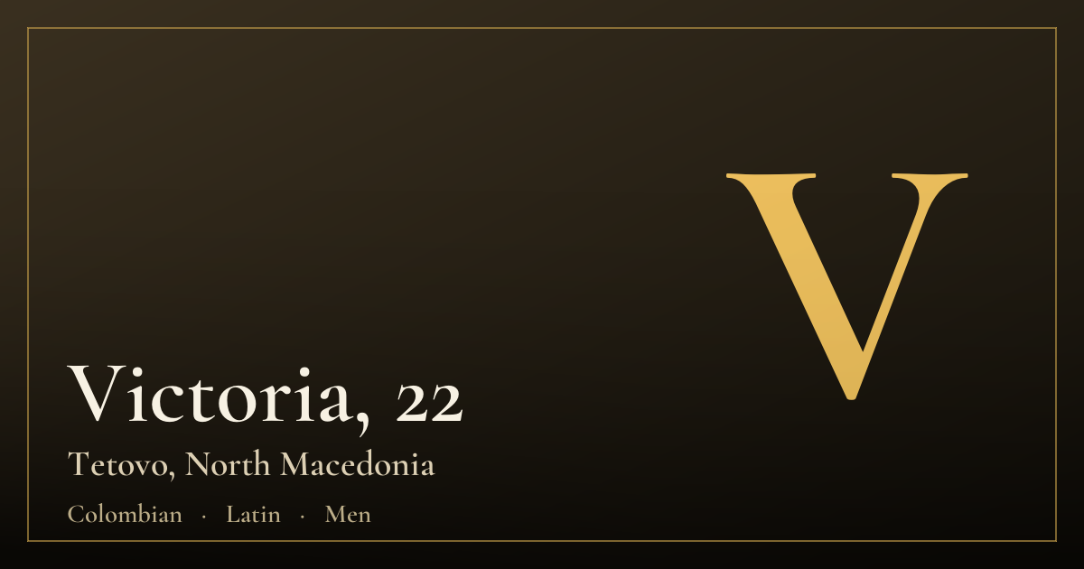 Victoria, 22 — Tetovo