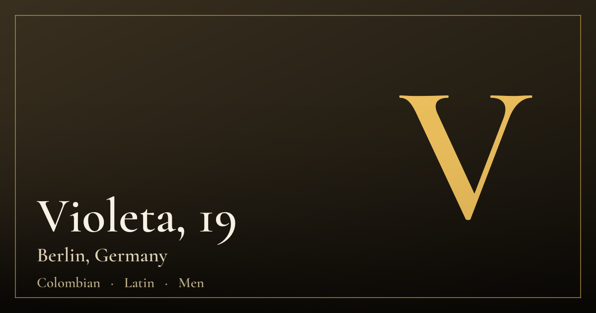 Violeta, 19 — Berlin