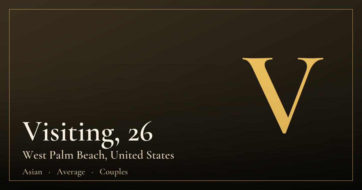 Visiting, 26 — West Palm Beach