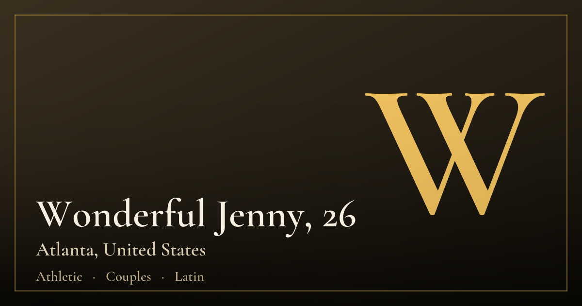 Wonderful Jenny, 26 — Atlanta