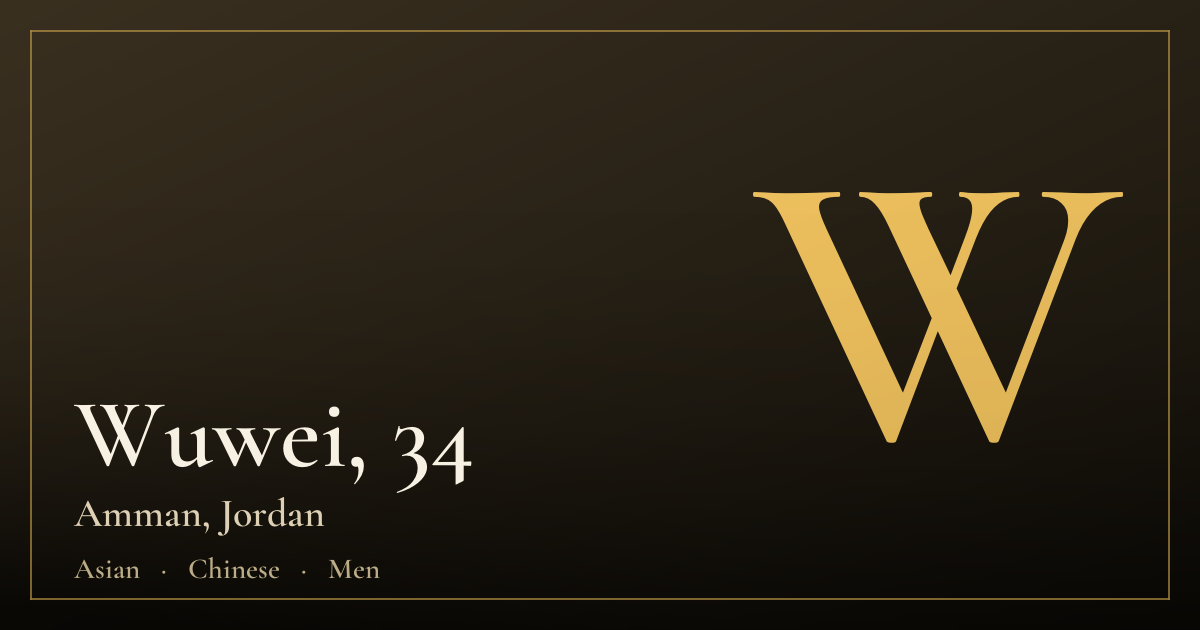 Wuwei, 34 — Amman