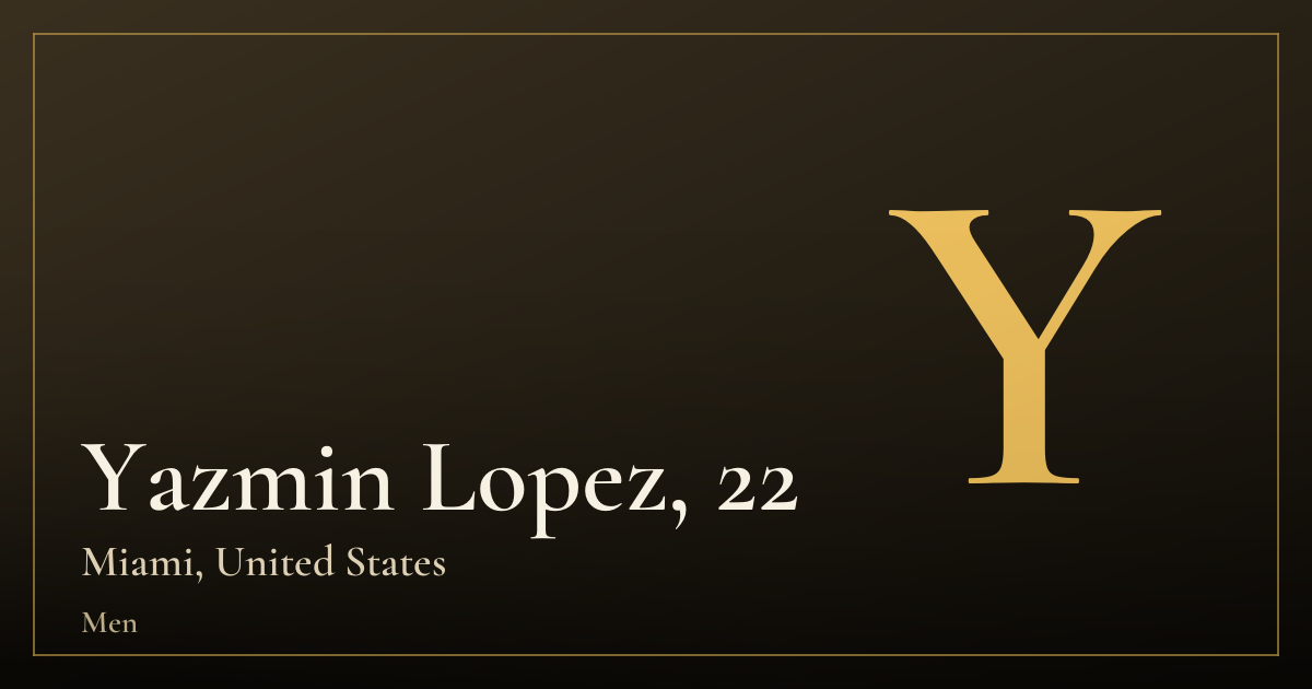 Yazmin Lopez, 22 — Miami