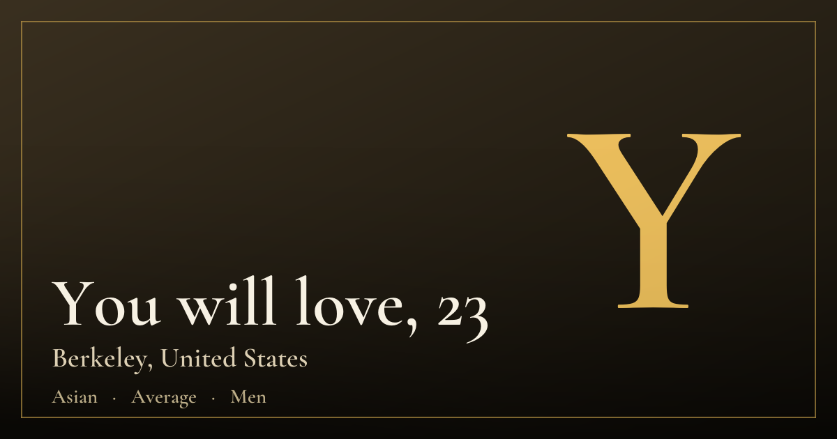 You will love, 23 — Berkeley