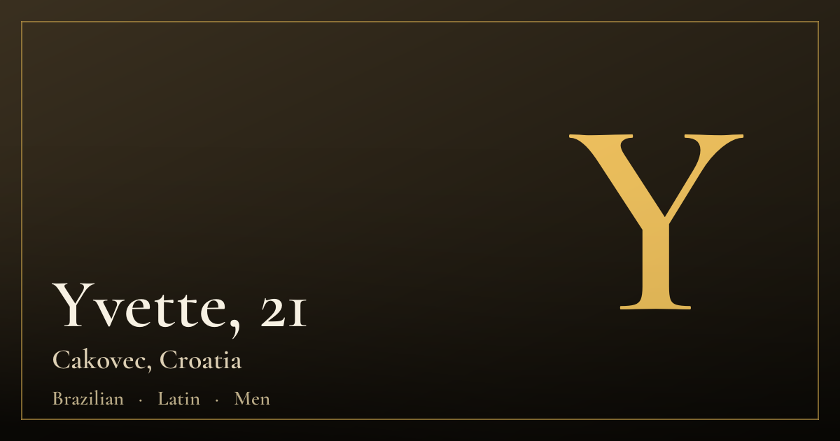 Yvette, 21 — Cakovec