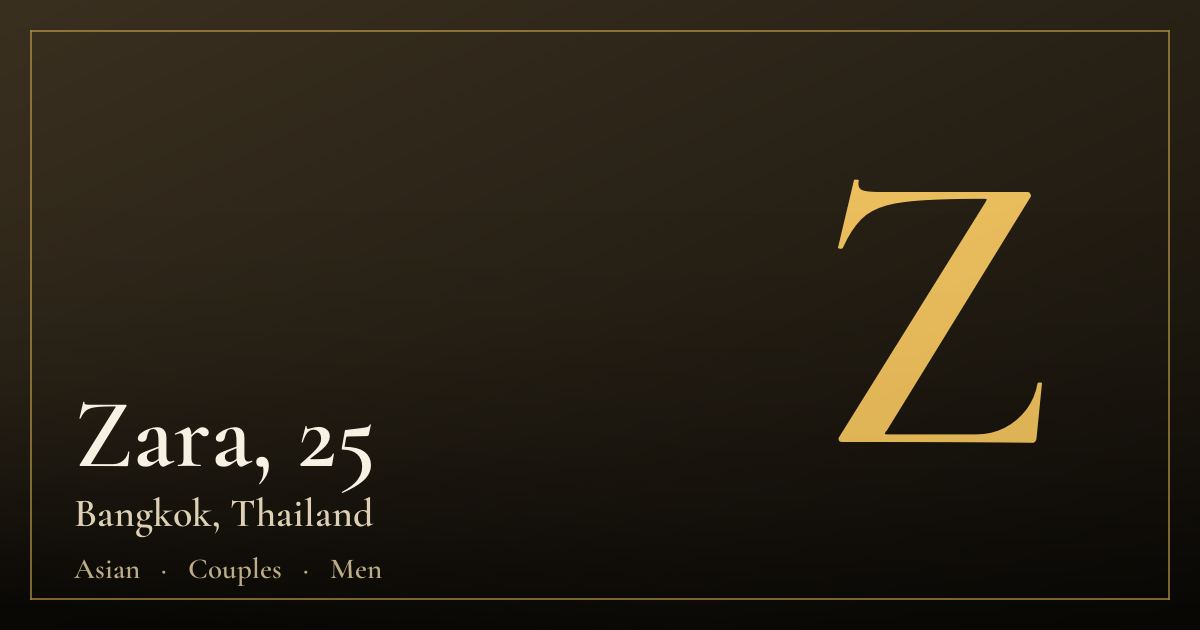 Zara, 25 — Bangkok