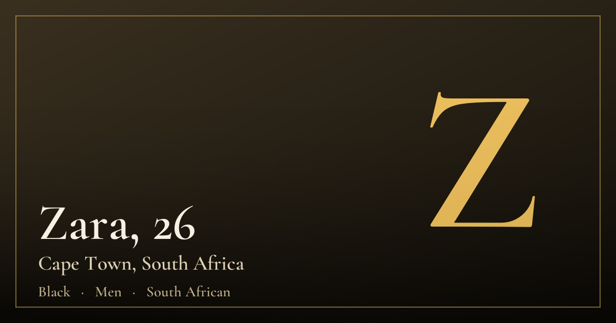 Zara, 26 — Cape Town