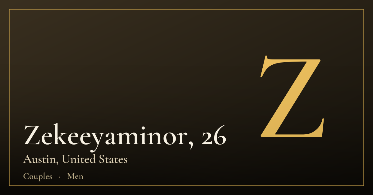 Zekeeyaminor, 26 — Austin