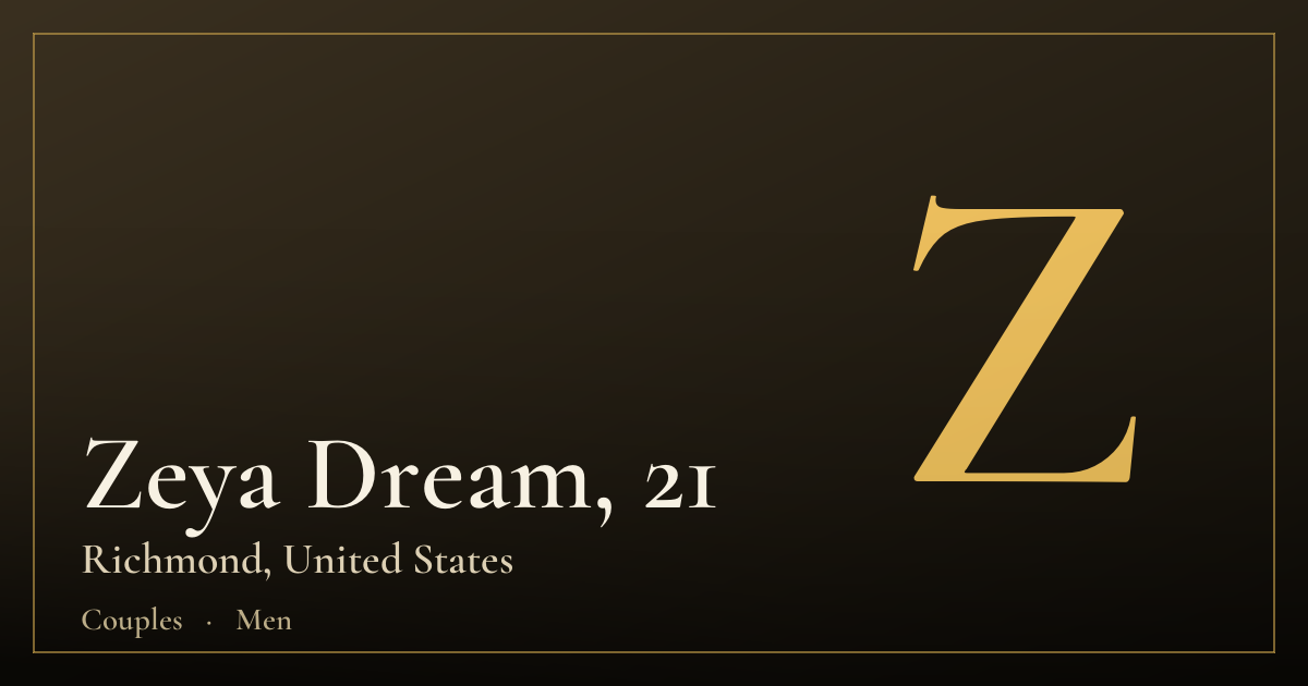 Zeya Dream, 21 — Richmond
