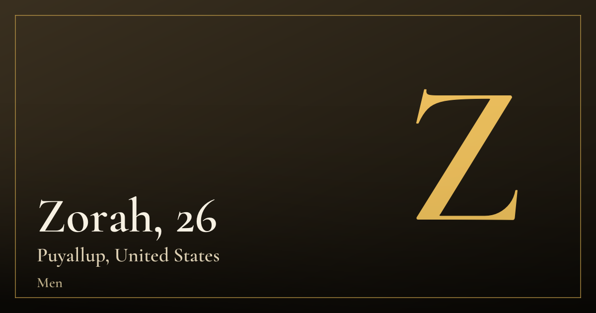 Zorah, 26 — Puyallup